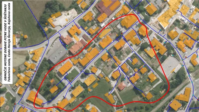 Prekinitev dobave pitne vode (občina Šoštanj)