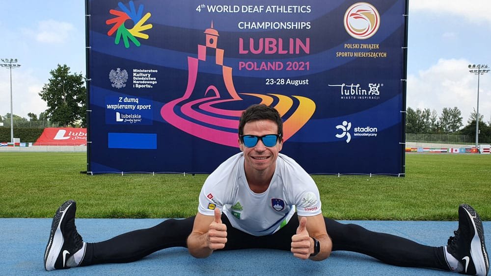 Tadej Enci peti na svetovnem prvenstvu gluhih v atletiki