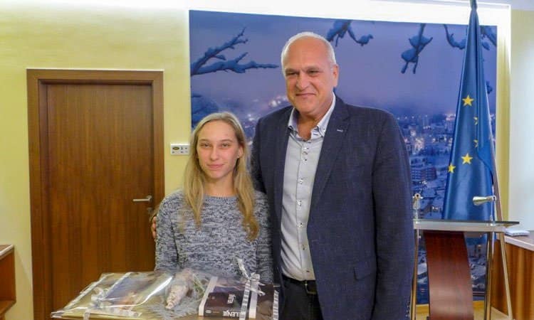 Janja Garnbret promotorka Velenja in Slovenije