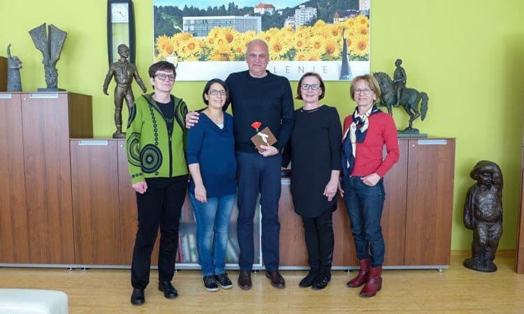 Župan dobitnik zlatega priznanja Zveze slovenskih društev za boj proti raku