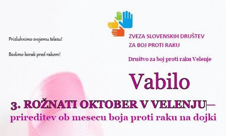 Prireditev ob mesecu boja proti raku na dojki