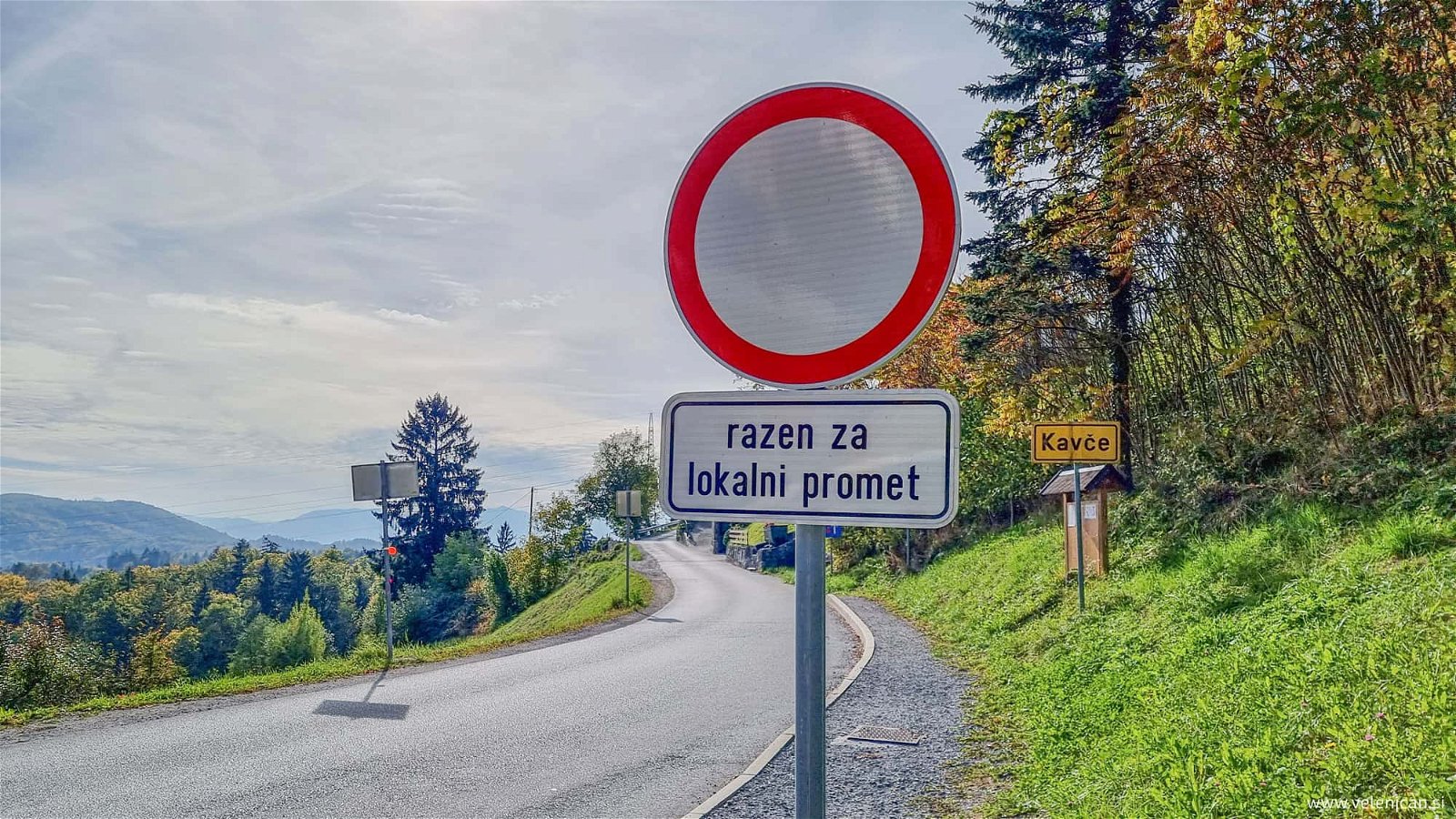 Spremenjen prometni režim skozi KS Kavče