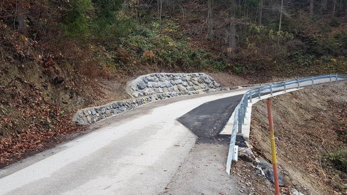 Zaključena sanacija plazu na cesti Juvan-Jovanov vrh