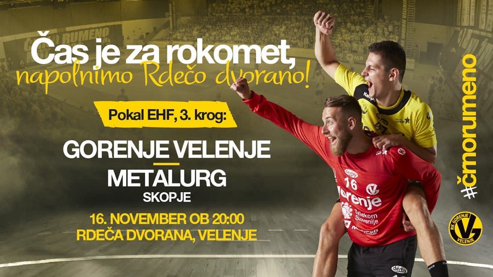 Danes se v velenjski Rdeči dvorani obeta nova evropska tekma Pokala EHF