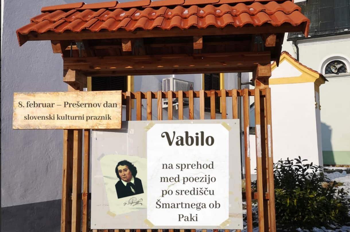 V Šmartnem ob Paki se boste lahko sprehodili med poezijo