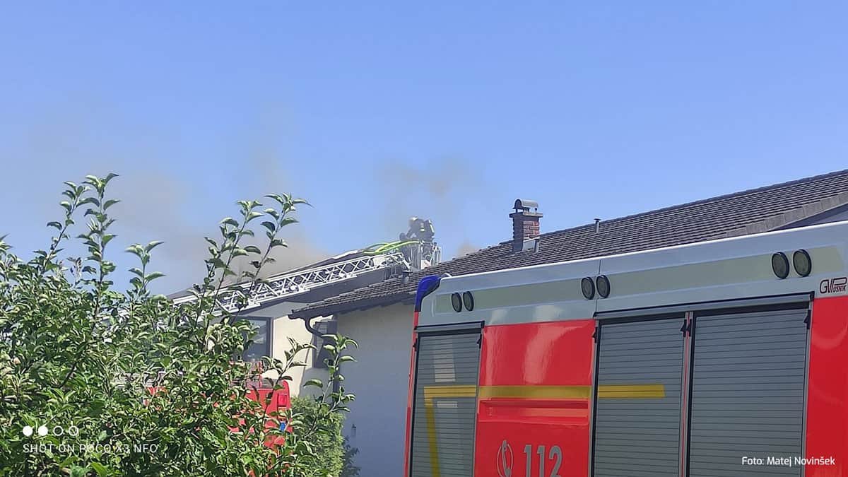 Gorel stanovanjski objekt v Velenju