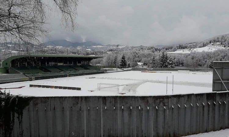 Odpoved tekme zaradi snega