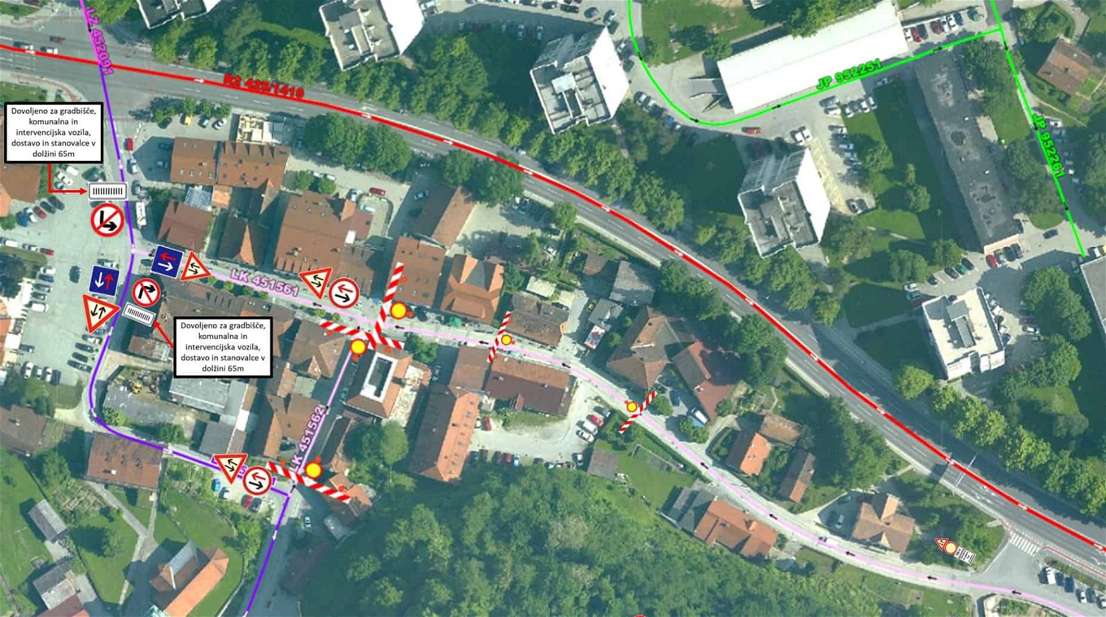 Od ponedeljka spremenjena prometna ureditev v Starem Velenju