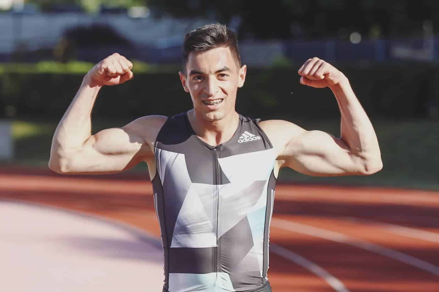 VIDEO: Tilen Ovniček zmagal v teku na 100 m