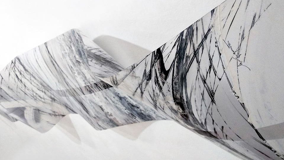 Odprtje razstave Milene Gregorčič: Valovanja linij