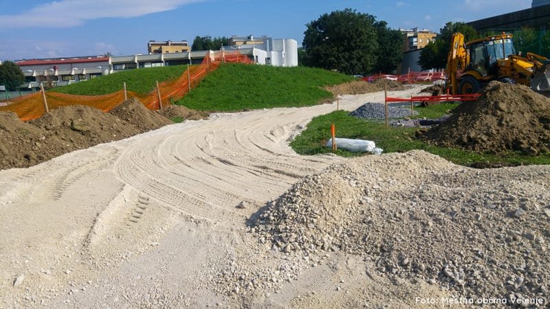 Pumptrack poligon še pred začetkom novega šolskega leta