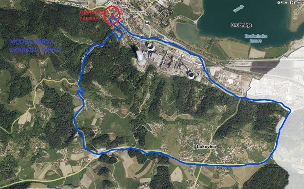 Začasna popolna zapora Primorske ceste in Ceste talcev ob ureditvi Trga bratov Mravljakov