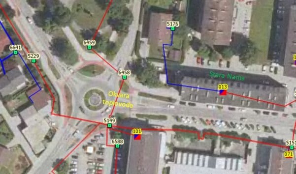 Popolna zapora Kidričeve cesti pri »Stari Nami« zaradi okvare toplovoda