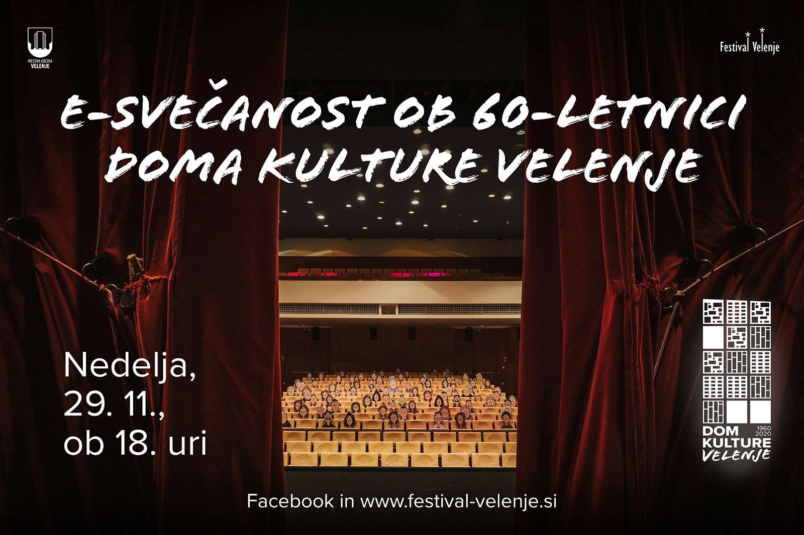E-svečanost ob 60-letnici Doma kulture Velenje