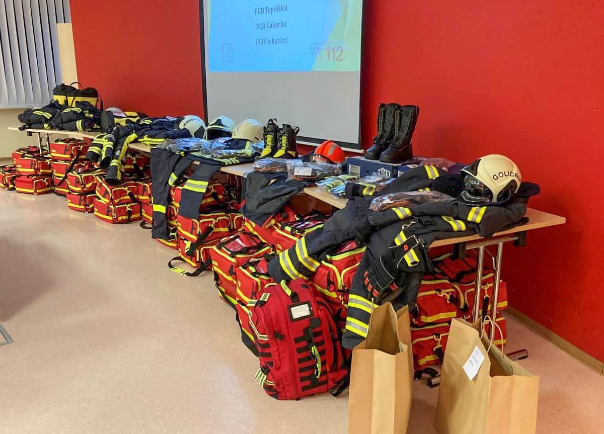 V Šoštanju predali opremo gasilcem in prvim posredovalcem