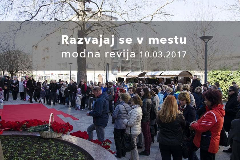Pred Centrom Nova pripravili modno revijo