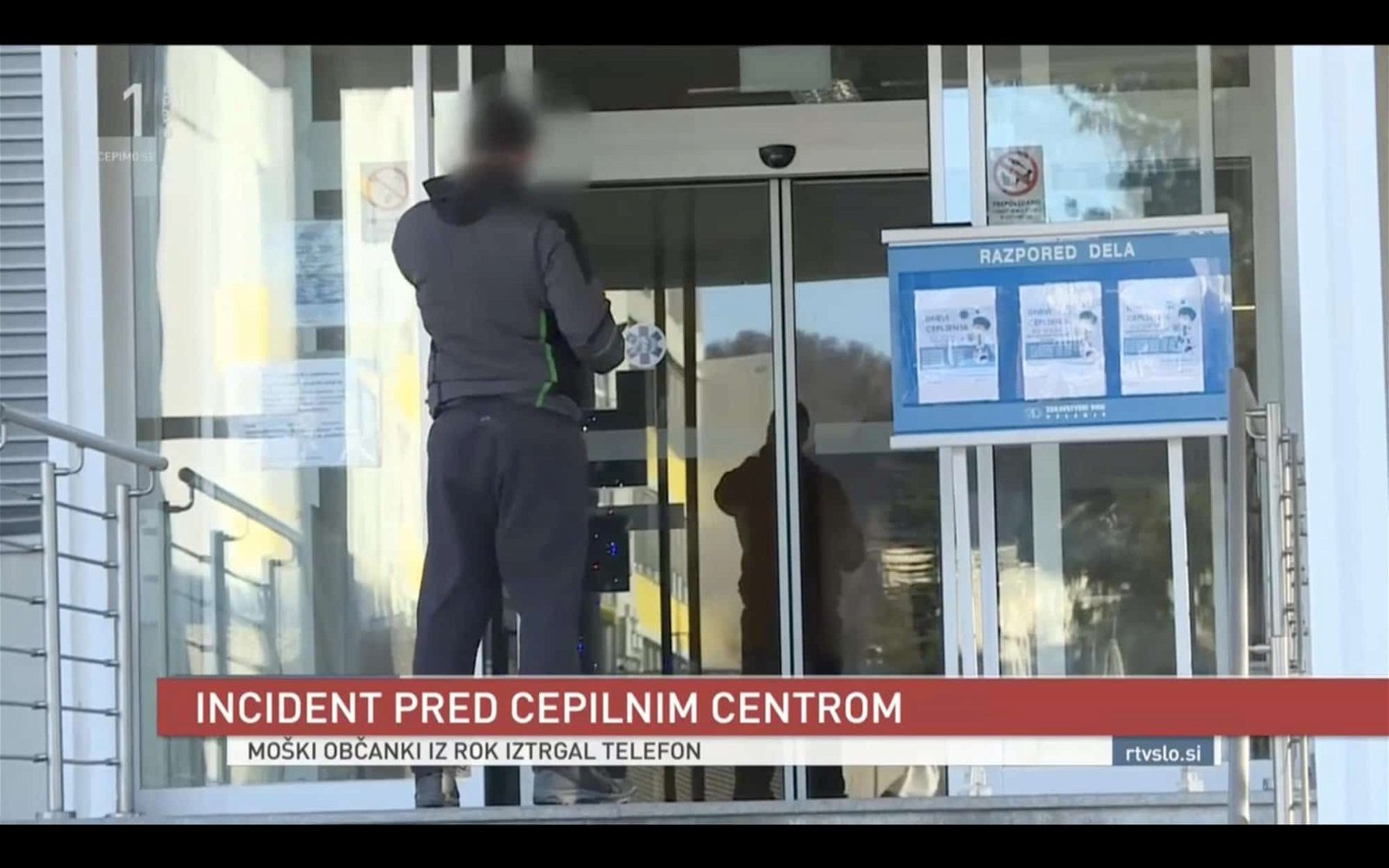Pred cepilnim centrom v Velenju prišlo do incidenta