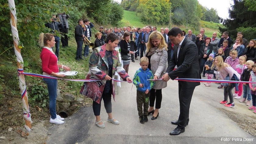 Odprtje asfaltiranega odseka ceste Škalske Cirkovce – Završe