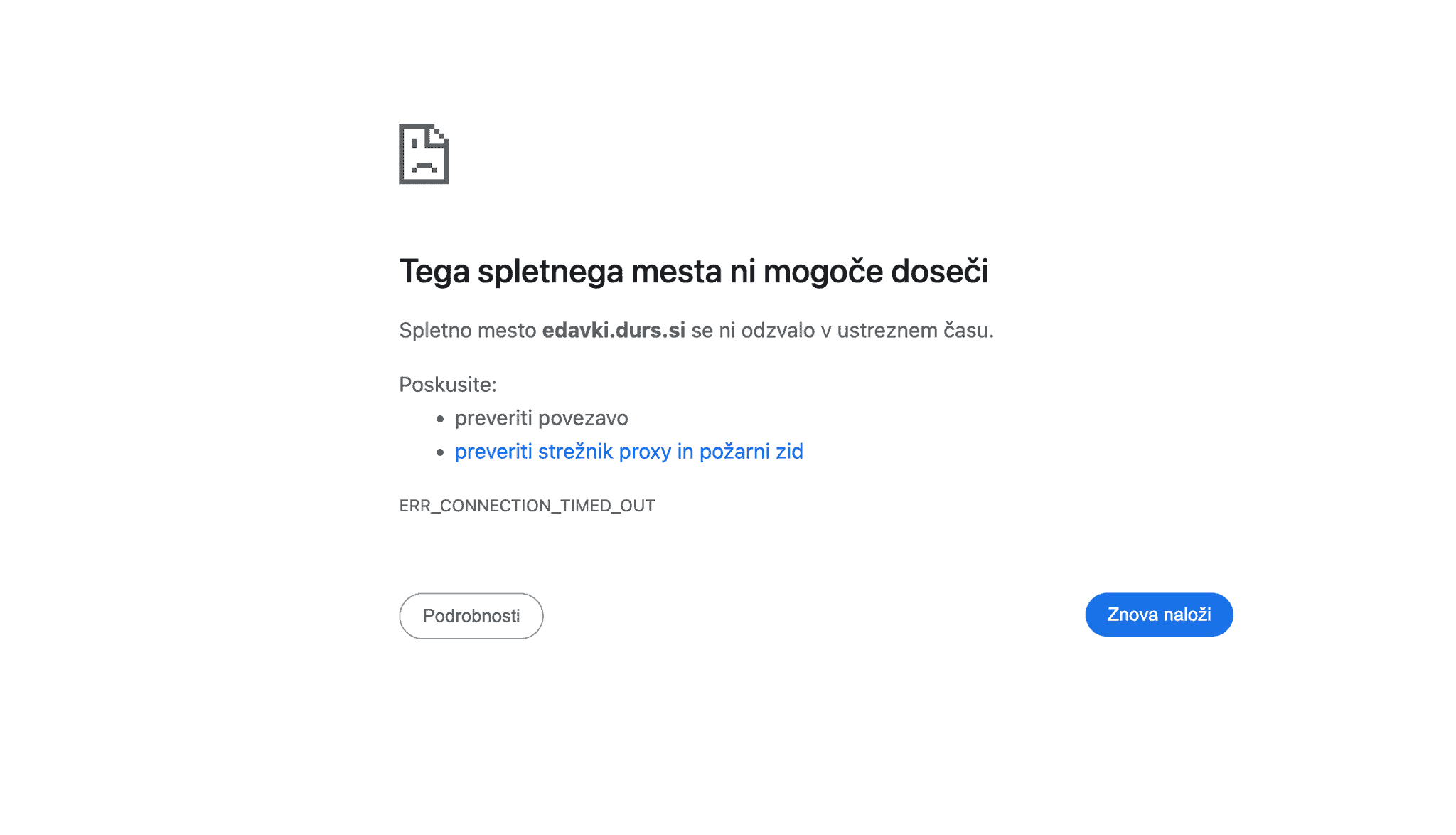 Nekatera spletna mesta državnih ustanov začasno nedostopna
