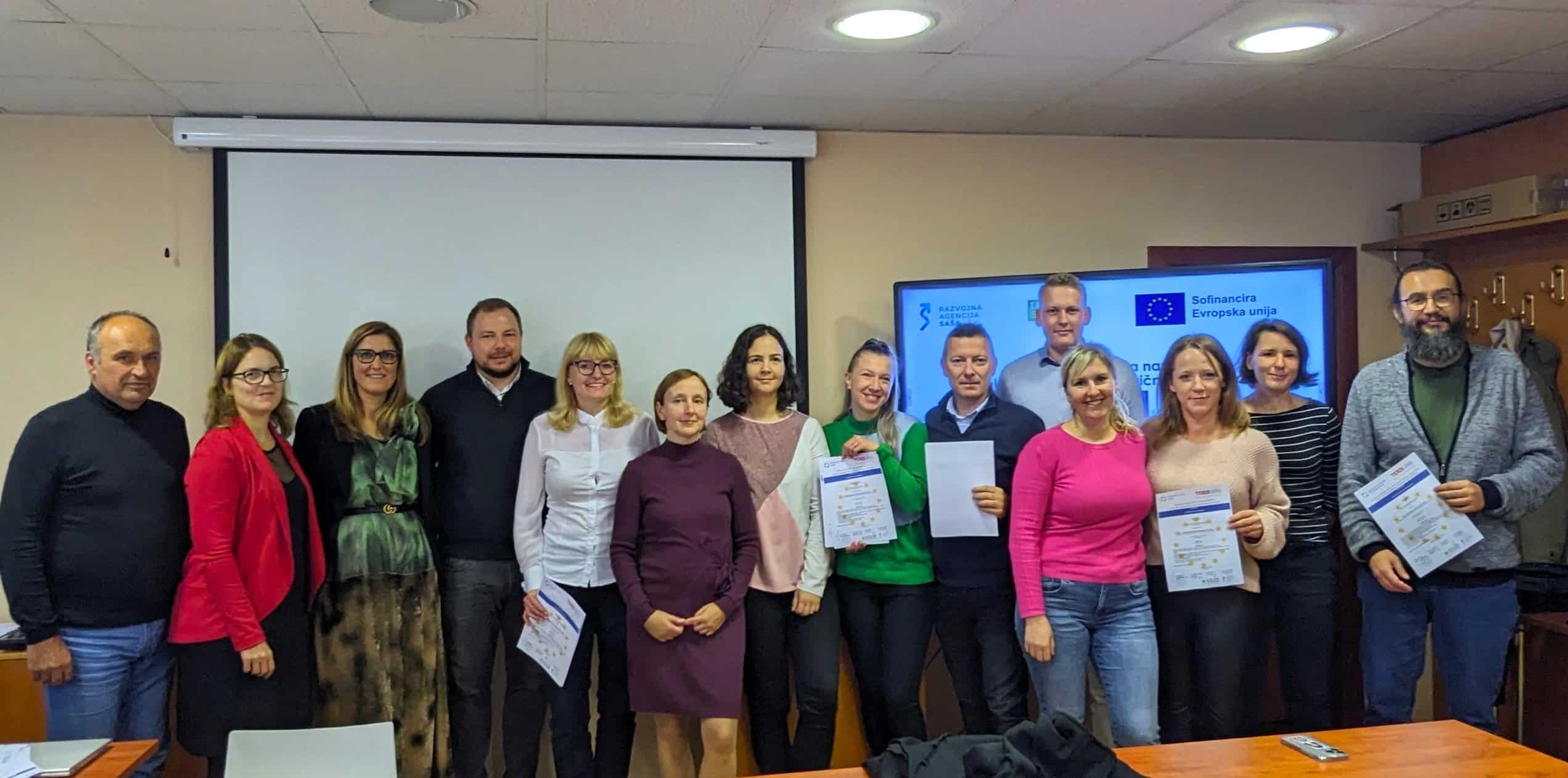 Uspešno zaključeno usposabljanje za projektnega managerja pravičnega prehoda v SAŠA regiji