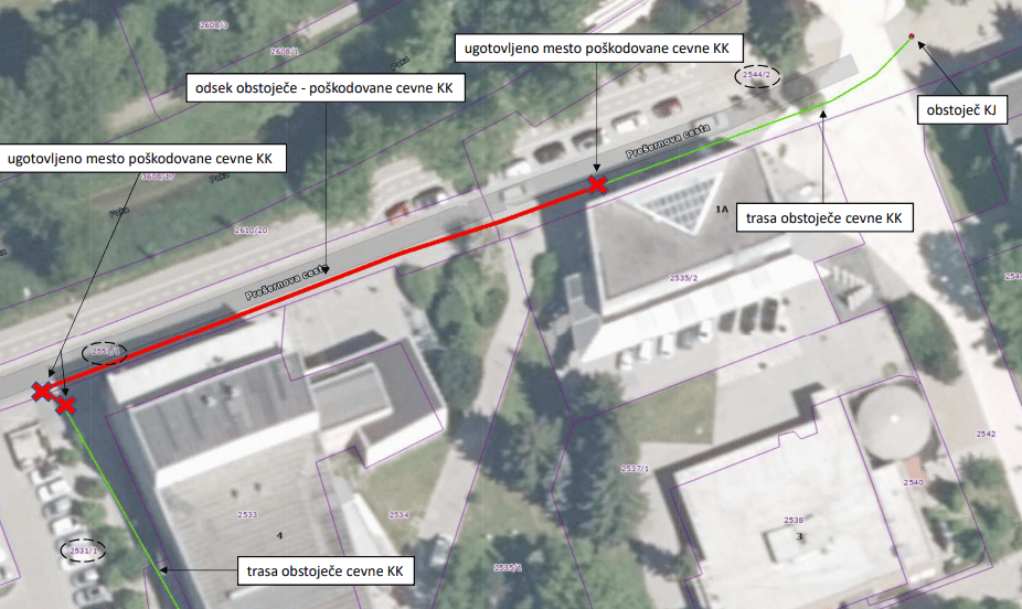 Obvestilo o delni zapori Prešernove ceste zaradi vzdrževalnih del