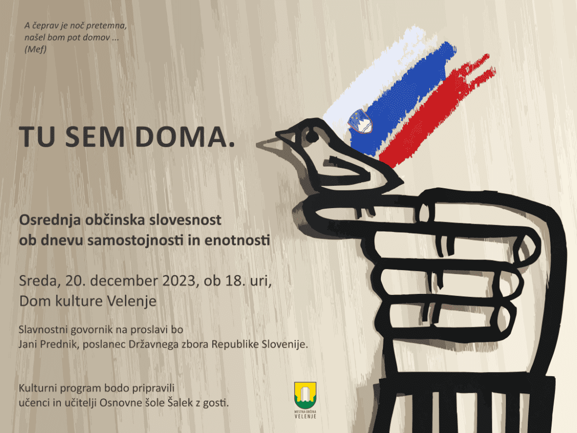 Vabilo na občinsko slovesnost ob dnevu samostojnosti in enotnosti