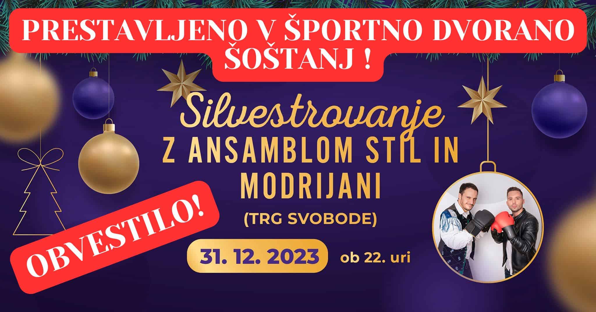Silvestrovanje prestavljeno v športno dvorano Šoštanj