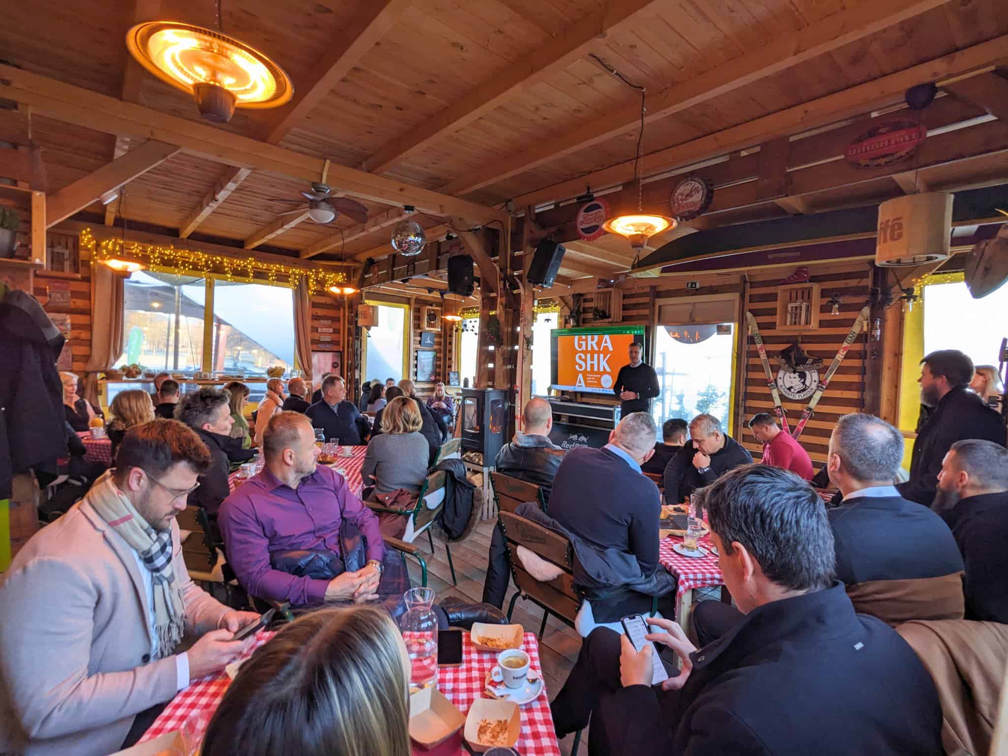 Podjetje Grashka navdušilo gospodarstvenike na današnjem srečanju "Poslovni Espresso"