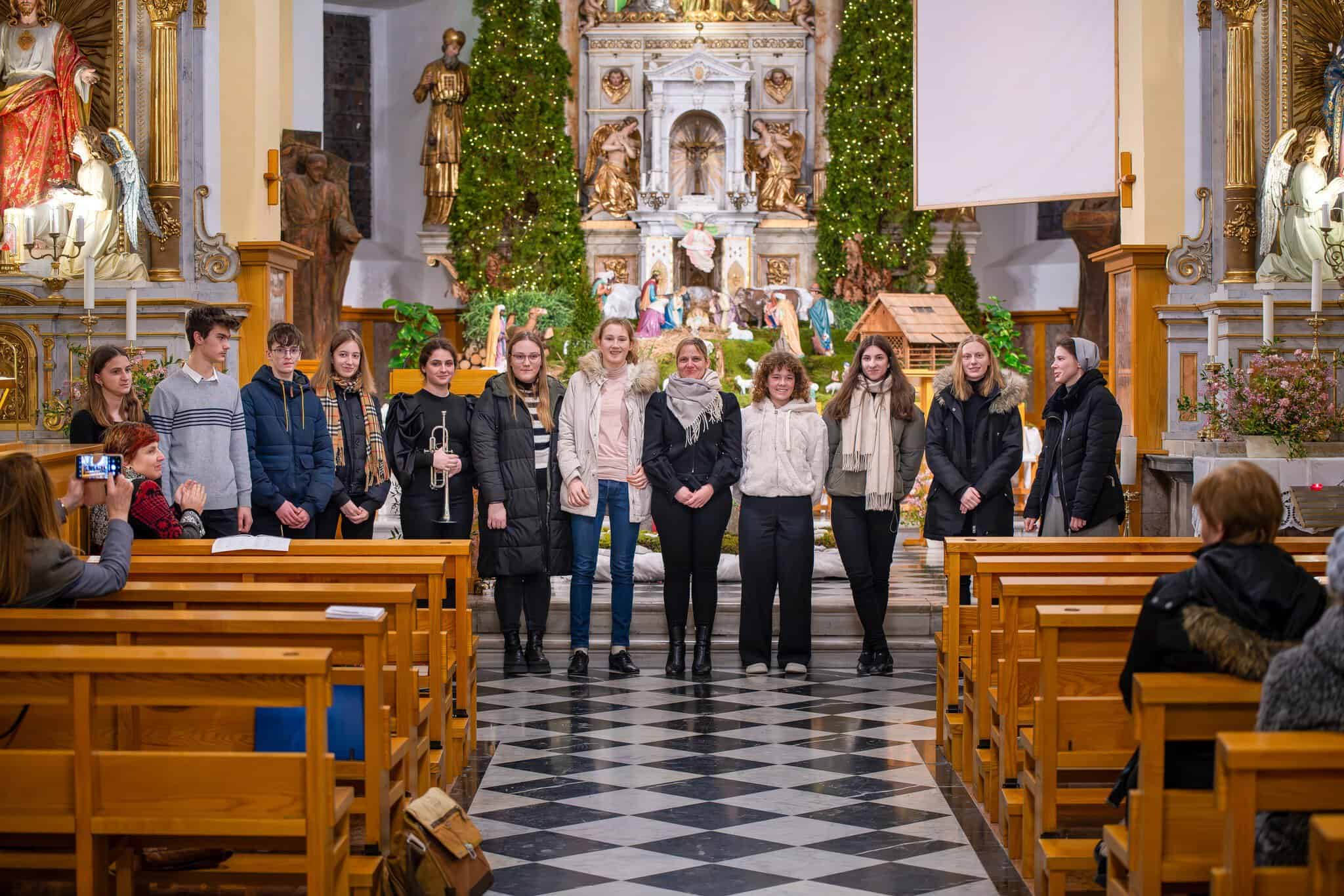 Nastop dijakov Umetniške gimnazije Velenje na orgelskem koncertu v Celju