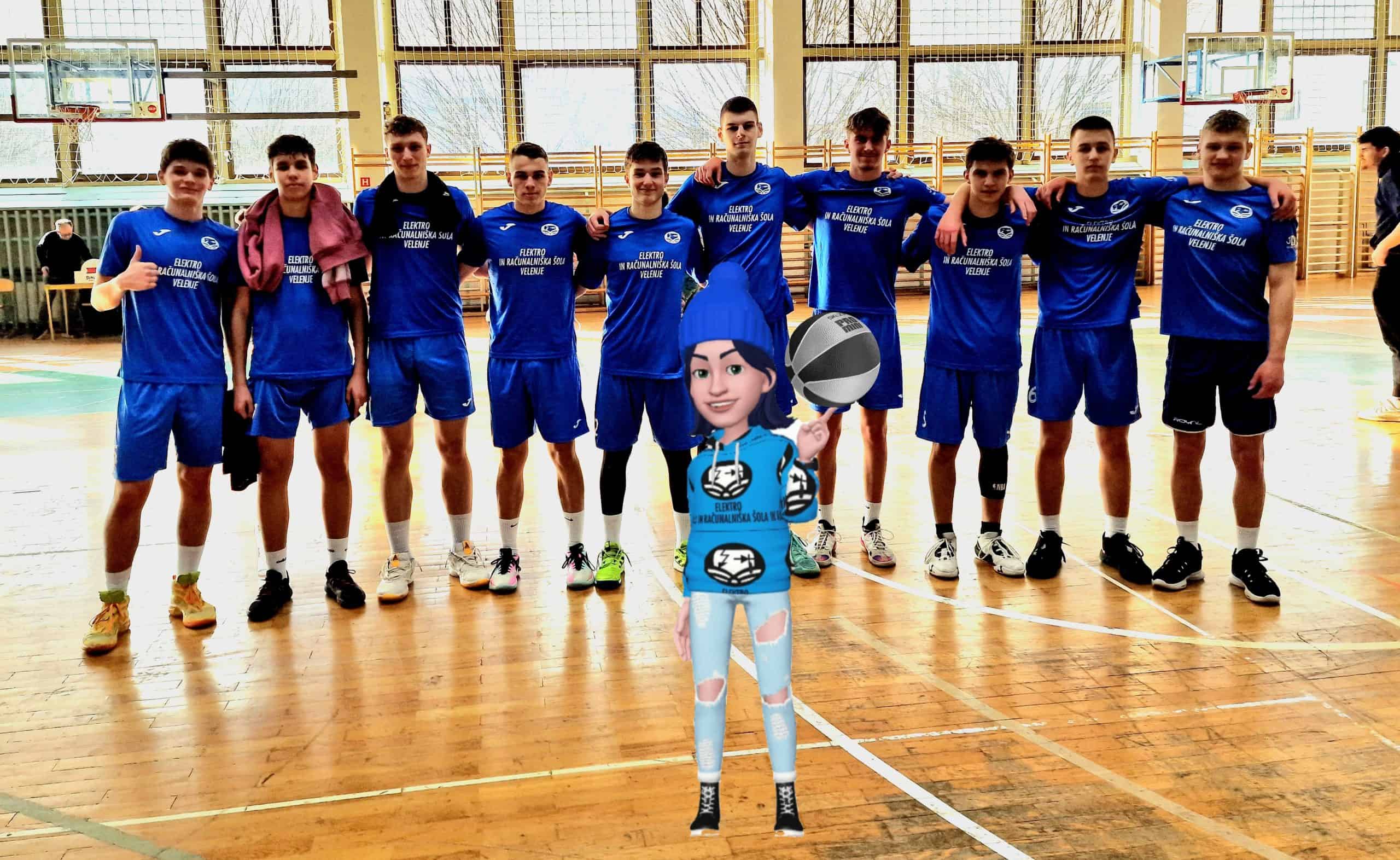 Košarkarji ERŠ Velenje uspešni na državnem četrtfinalnem tekmovanju srednjih šol v košarki