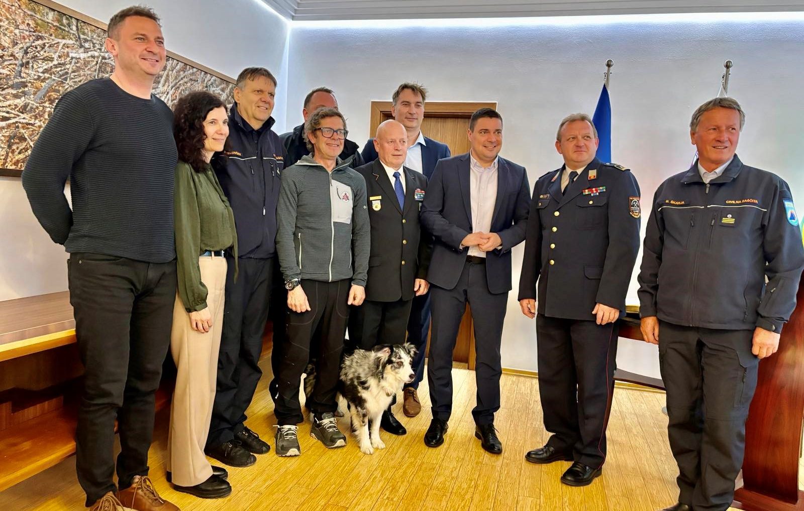 Velenjski župan danes sprejel nagrajence Civilne zaščite