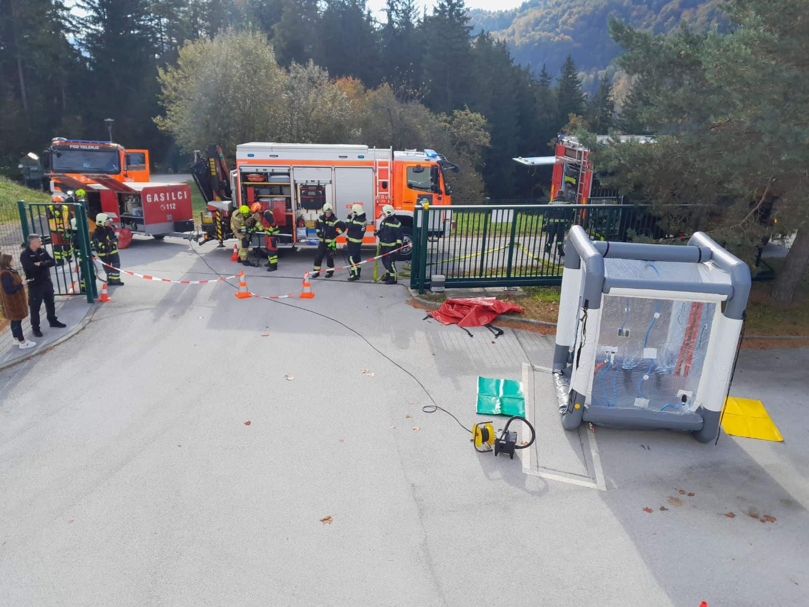 Komunalno podjetje Velenje izvedlo še dve nenapovedani gasilski vaji