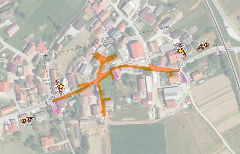 Zaradi obnove vodovoda in kanalizacije od torka popolna zapora ceste Rečica ob Paki - Polzela