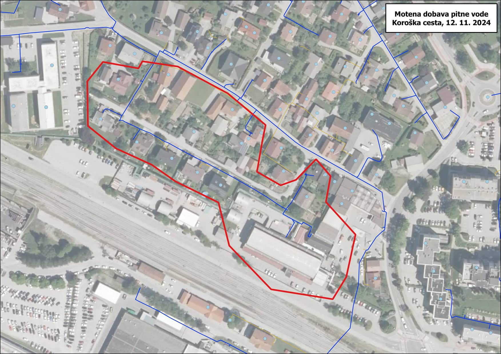 Jutri motena dobava pitne vode - Koroška cesta