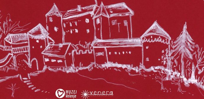 Velenjski grad v praznični preobleki: razstava voščilnic v sklopu natečaja Praznična voščilnica