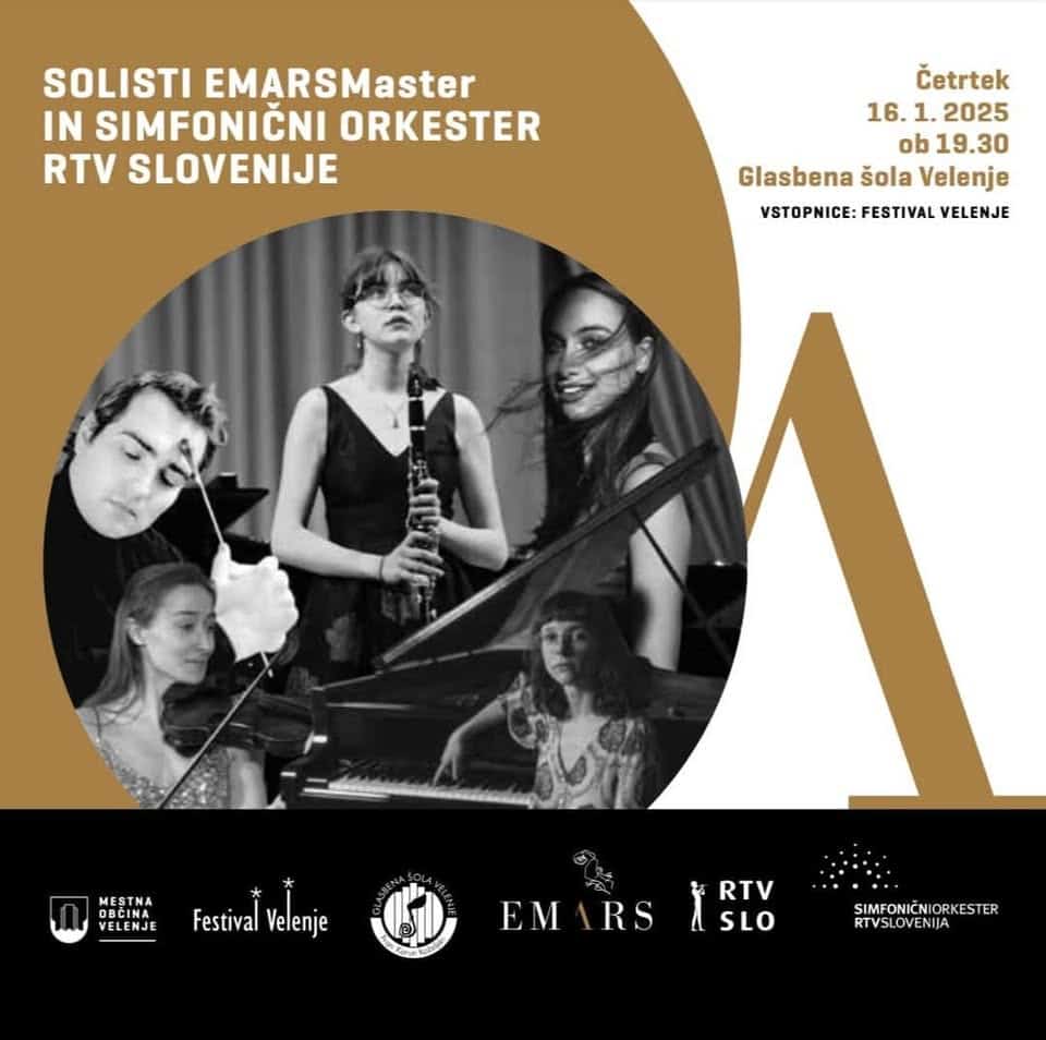 Četrtkov glasbeni večer: Solisti EMARSMaster in Simfonični orkester RTV Slovenija vabijo na glasbeno poslastico