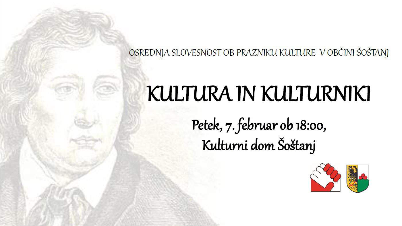 Naslednji petek: Osrednja slovesnost ob slovenskem kulturnem prazniku v Šoštanju