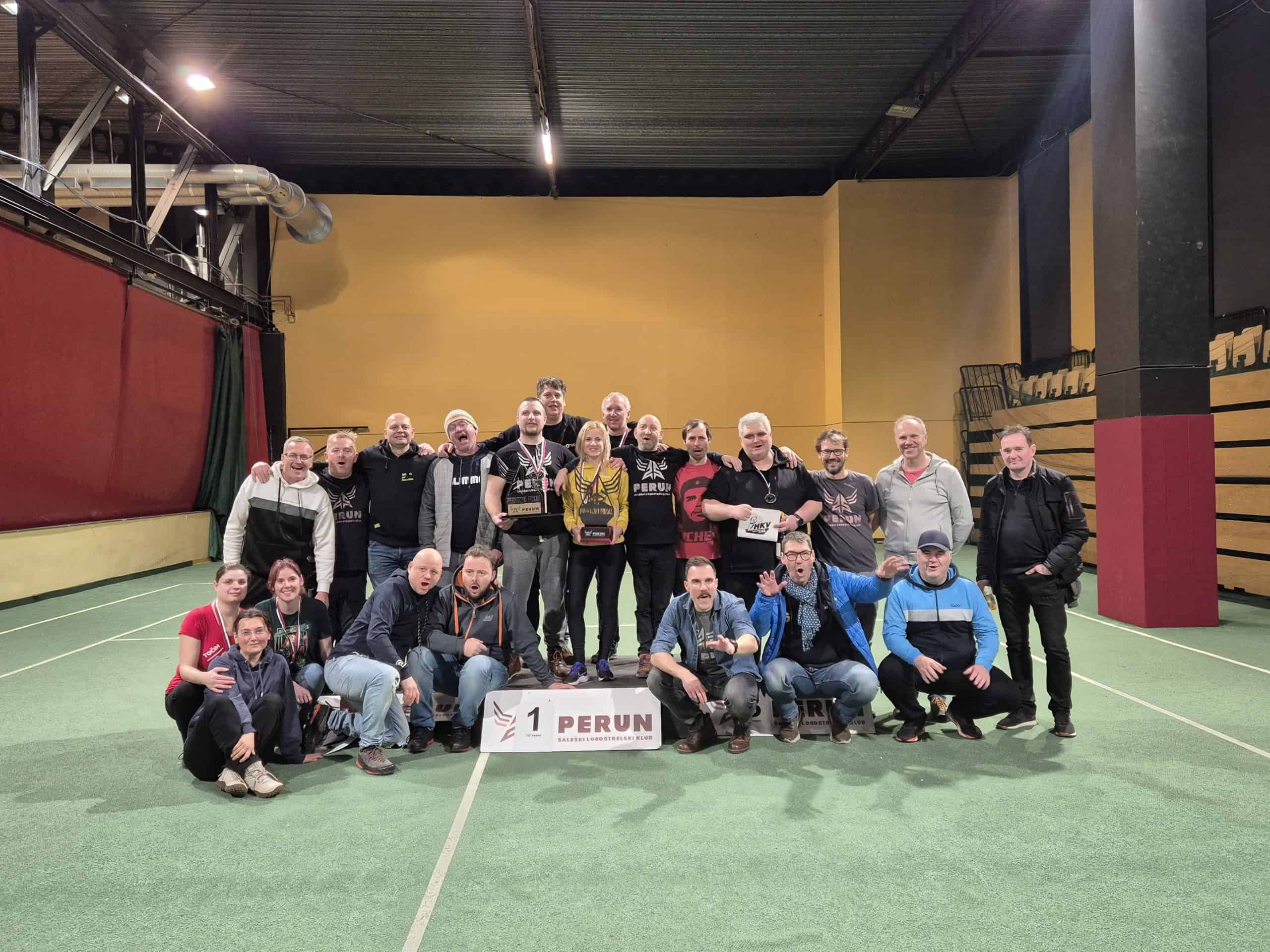 Šaleški lokostrelski klub Perun z zimskim lokostrelskim turnirjem v Rdeči dvorani uspešno zakorakal v novo leto