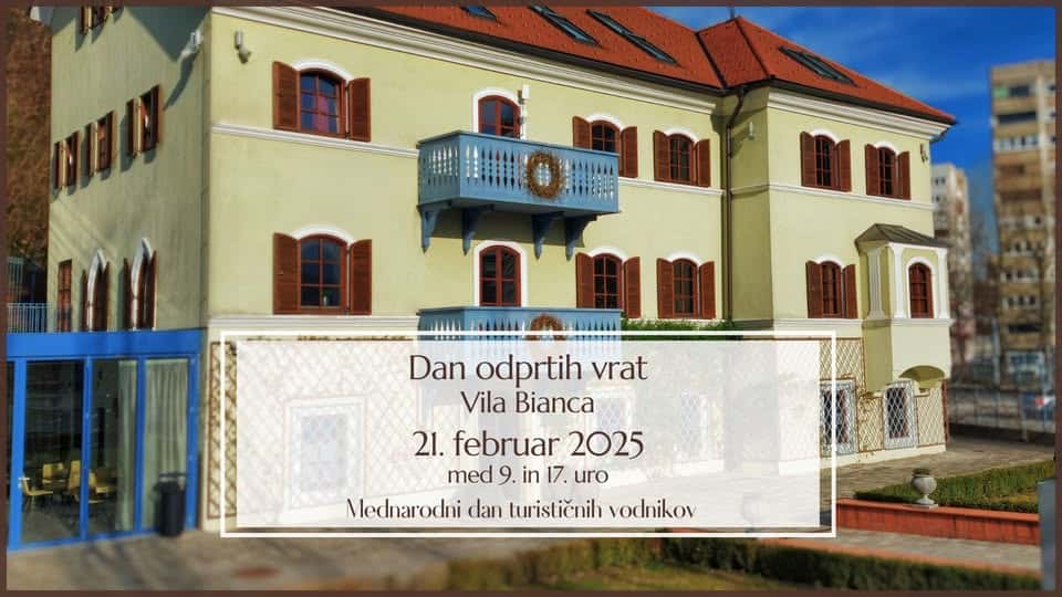 Ob Mednarodnem dnevu turističnih vodnikov vabljeni na Dan odprtih vrat Vile Bianca