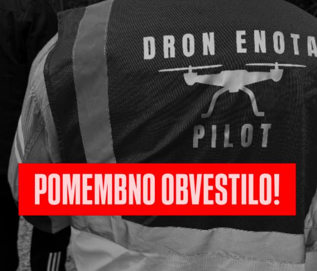 Velika požarna ogroženost: Preventivni pregledi območja MO Velenje z dronom