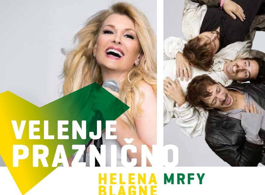 Velenje praznuje: Petek prinaša pestro dogajanje s koncertom Helene Blagne in zasedbe Mrfy