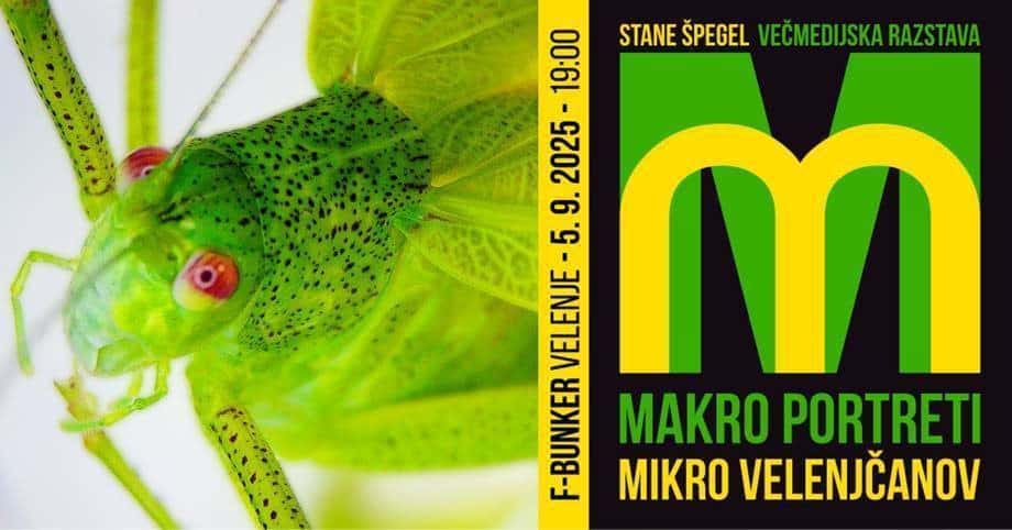 Ta petek: Odprtje večmedijske razstave Makro portreti mikro Velenjčanov