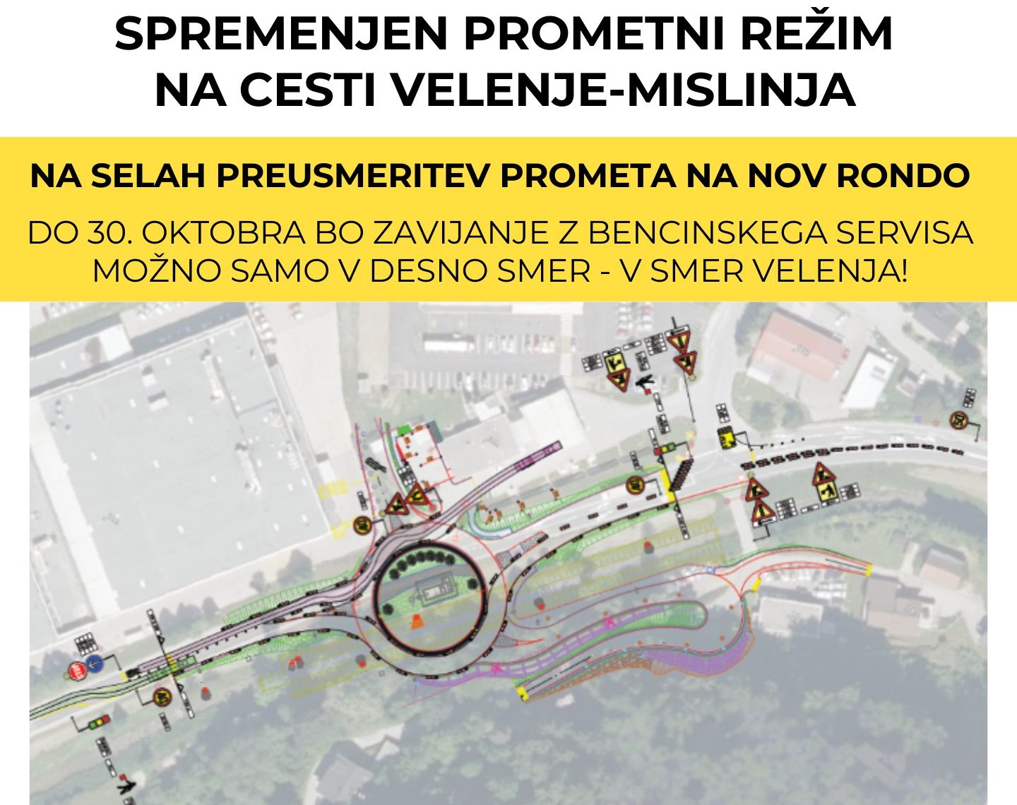 Spremenjen prometni režim na cesti Velenje-Mislinja
