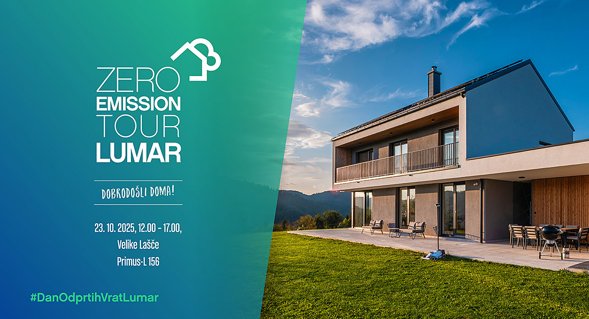 Lumar Zero Emission Tour – ogled najbolj kakovostnih hiš v Sloveniji, tokrat premierno Primus-L 156