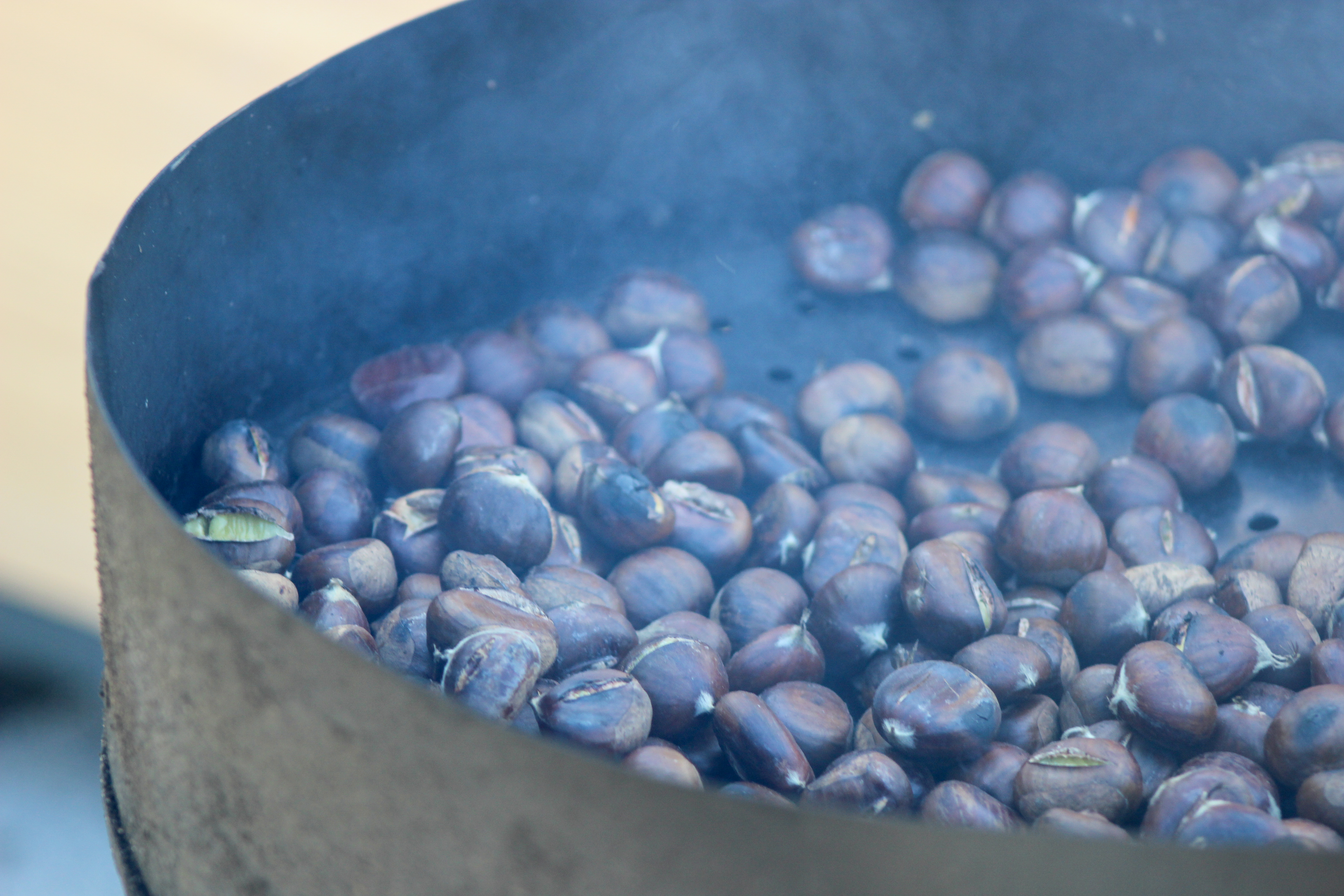 Jesenska poslastica: Na Titovem trgu diši po sveže pečenem kostanju