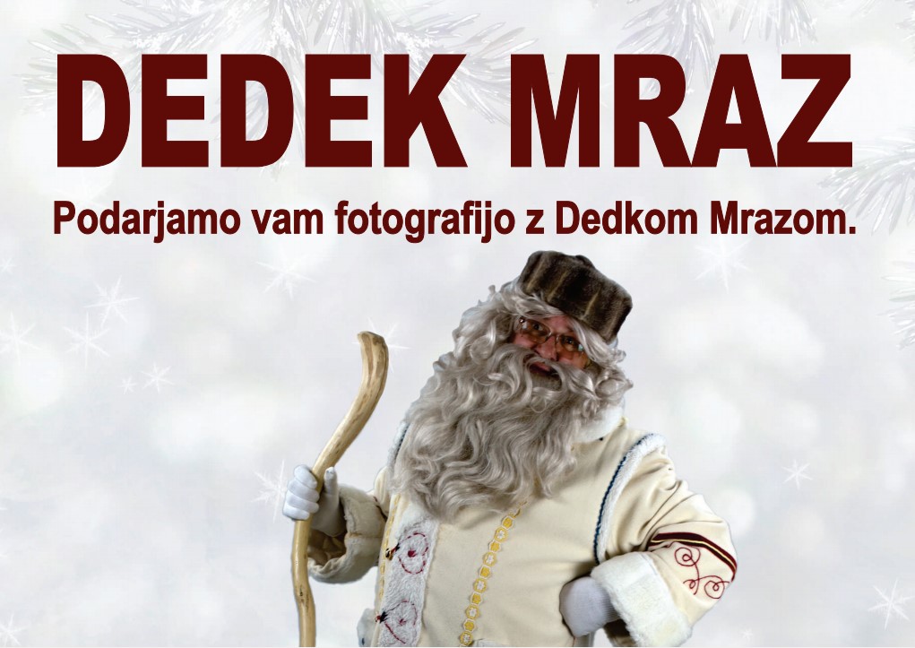 Dedek Mraz vas bo razveselil s fotografiranjem v Centru Interspar Velenje