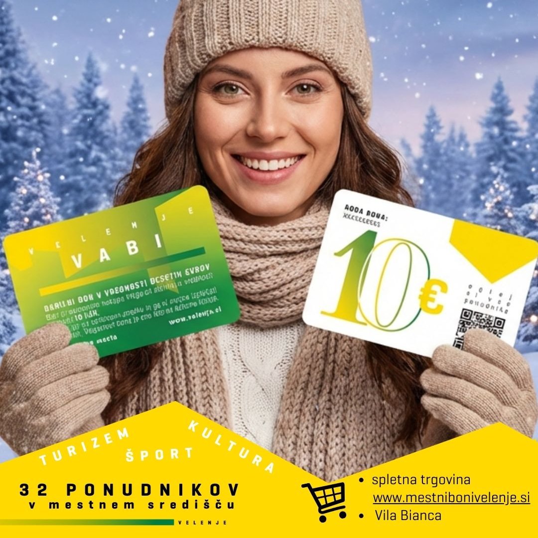 Darilni bon Velenje VABI - idealno darilo za vsakogar