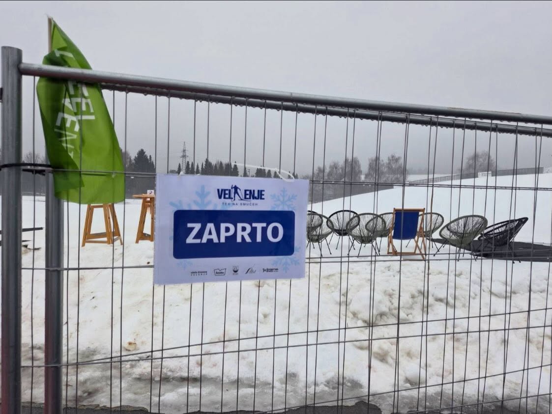 Zimski športni park Vista zaradi neprimernih razmer znova zaprt