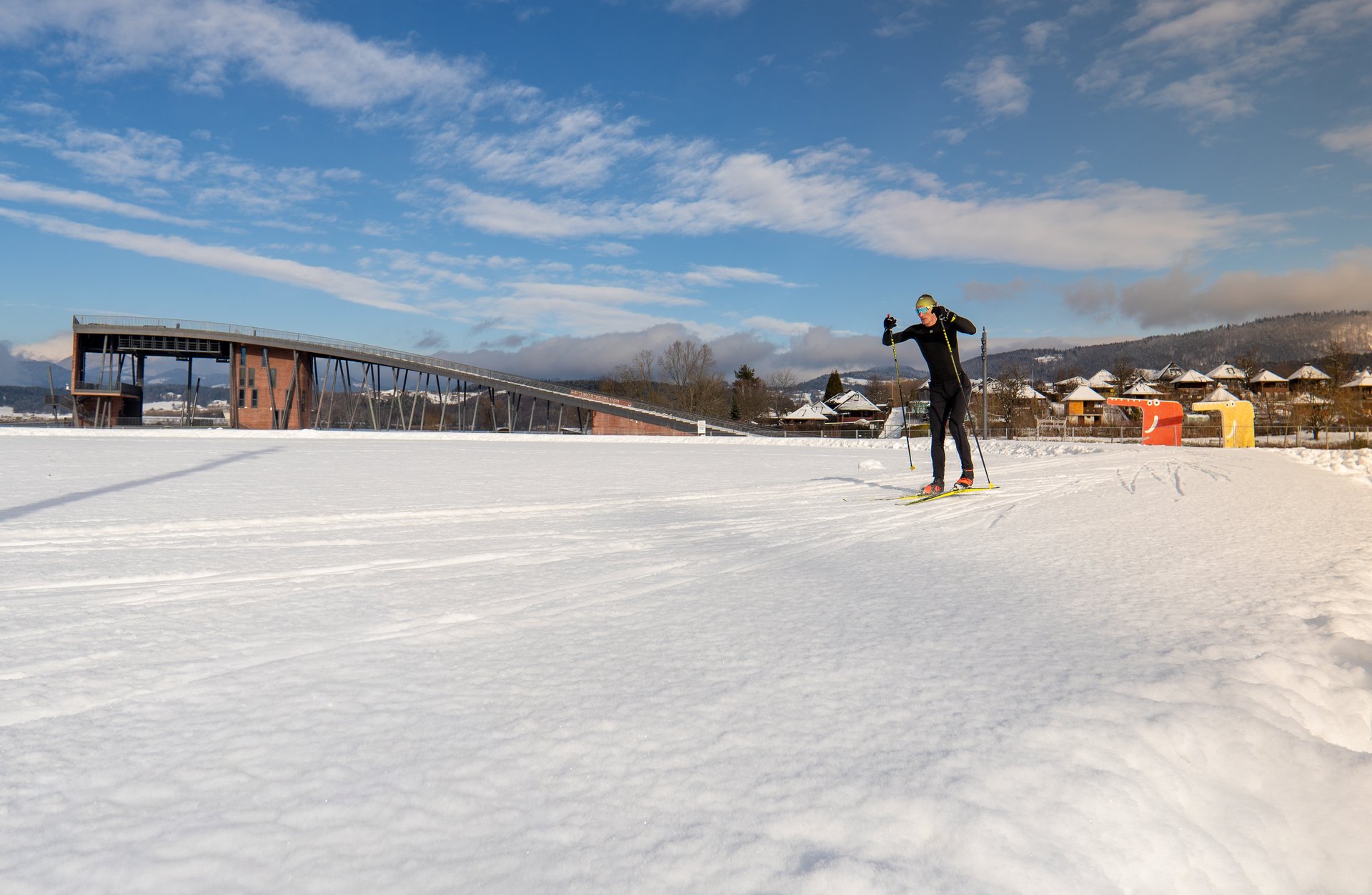 FOTO: Na Visti zaživela proga za tek na smučeh in sankališče