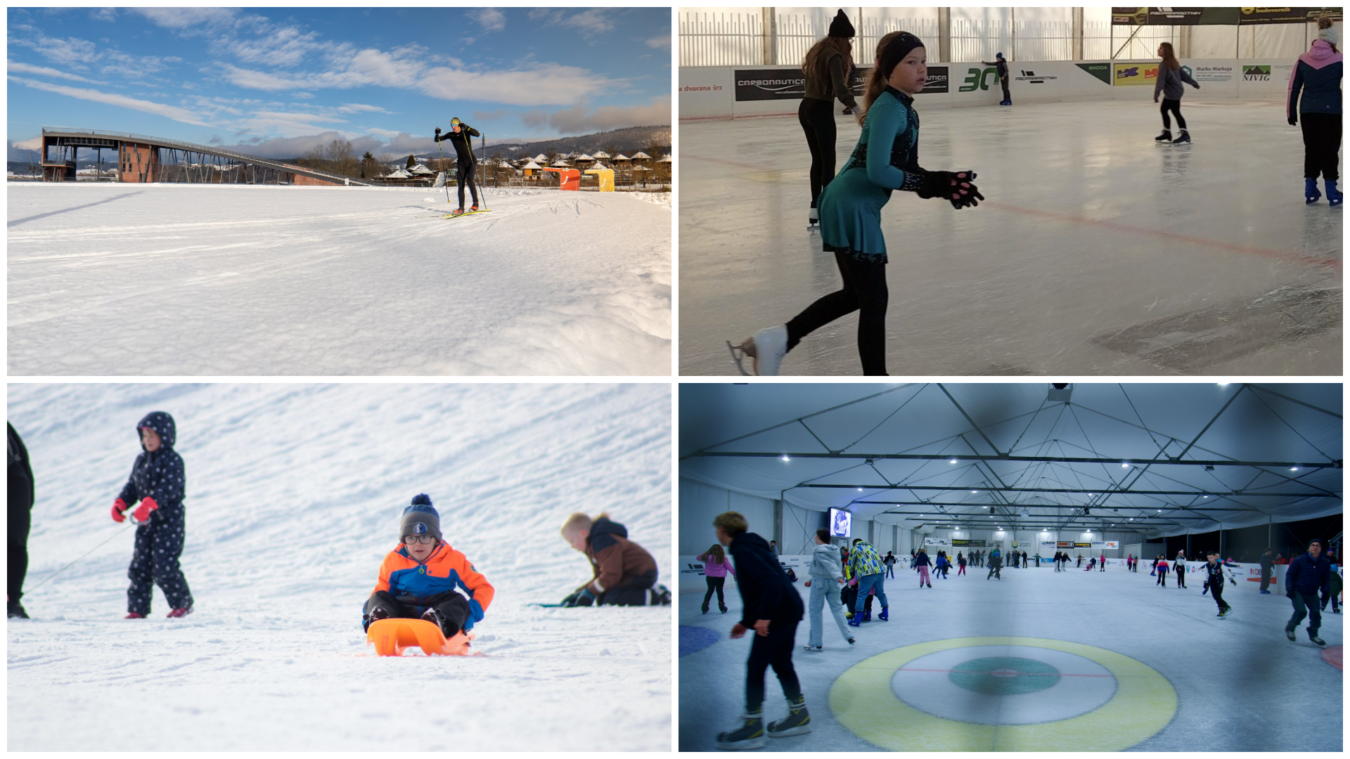 Zimske radosti v Velenju: Drsanje, tek na smučeh, sankanje